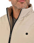 Chamarra Taupe PORTFOLIO Hombre Casual Acolchada con Cierre.